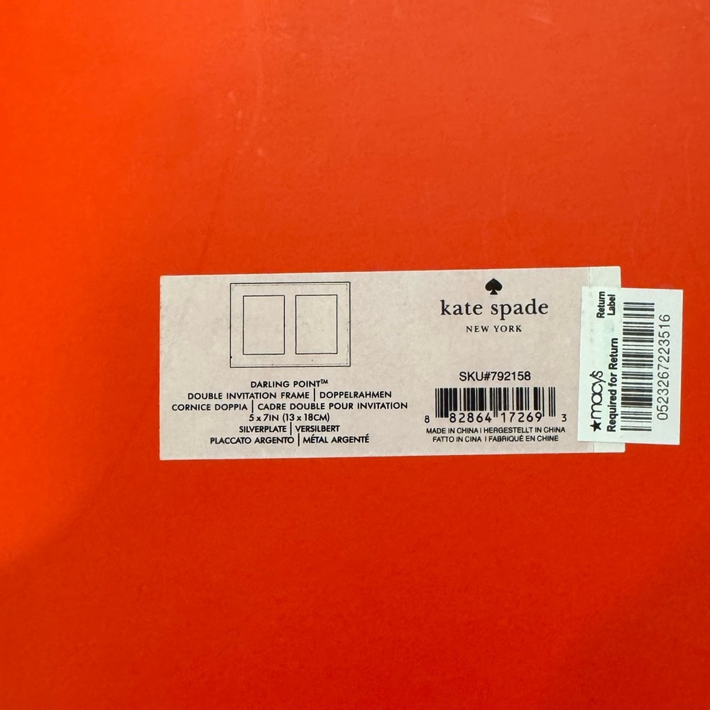 Kate Spade Darling Point double frame, 5x7 - Picture 5 of 5
